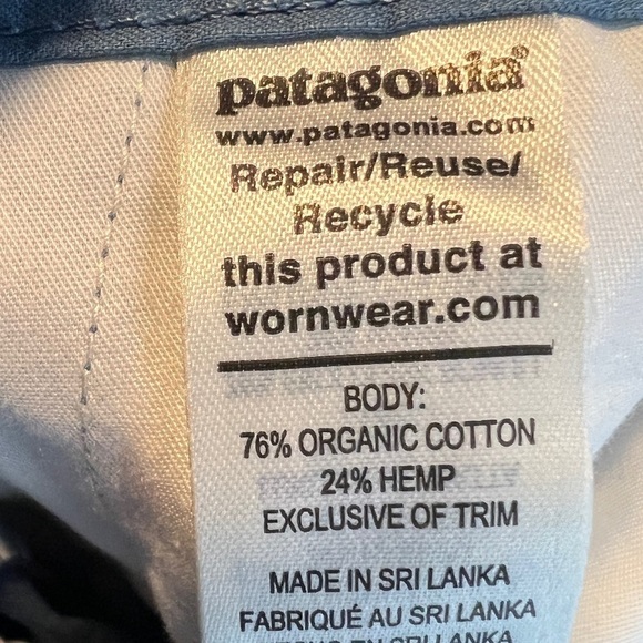 Patagonia Lightweight All-Wear Blue Hemp Shorts - Picture 6 of 7